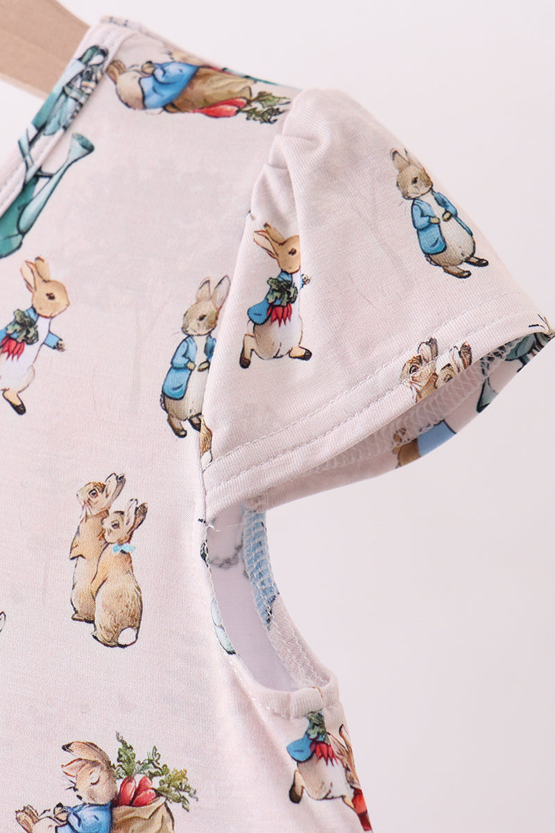 Brown bunny bamboo dress